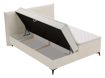 Thoros Komplet Sengepakke 180x200 cm Kontinentalseng med Opbevaring - Grå - Møbler - Senge - Komplet sengepakke