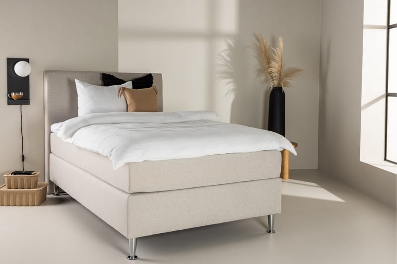 Toledo Sengpakke Kontinentalseng 120x200 cm - Beige - Møbler - Senge - Komplet sengepakke