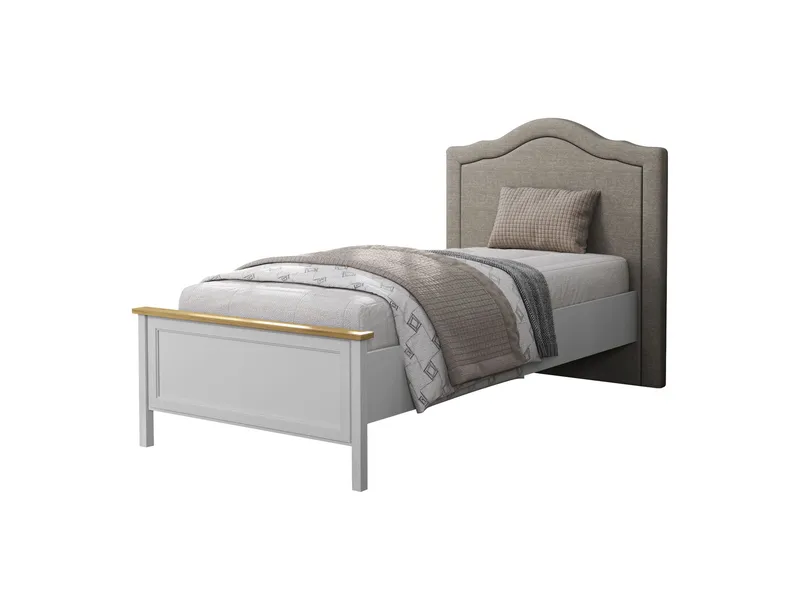 Tolina sengeramme 100x200 cm, Creme, eg, grå