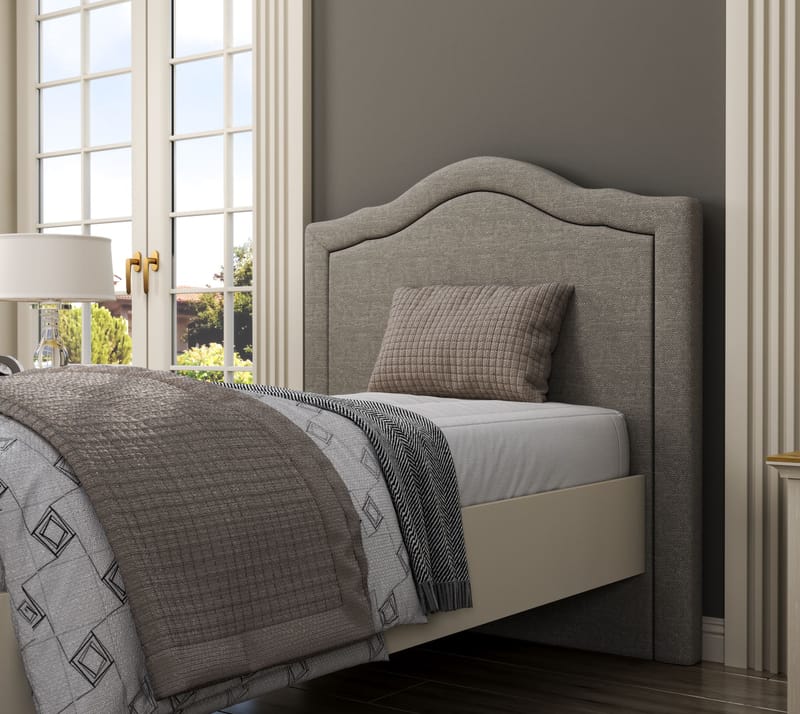 Tolina sengeramme 100x200 cm - Creme, eg, grå - Møbler - Senge - Sengeramme & sengestel