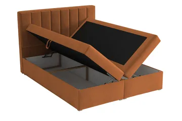 Valasco Kontinentalseng 160x200 cm - Brun/Orange - Møbler - Senge - Kontinentalsenge