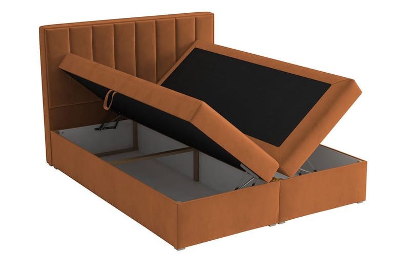 Valasco Kontinentalseng 160x200 cm - Brun/Orange - Møbler - Senge - Kontinentalsenge