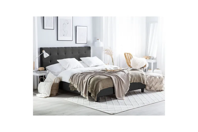Vandseng La Rochelle - Mørkegrå, 180x200 cm - Møbler - Senge - Vandseng