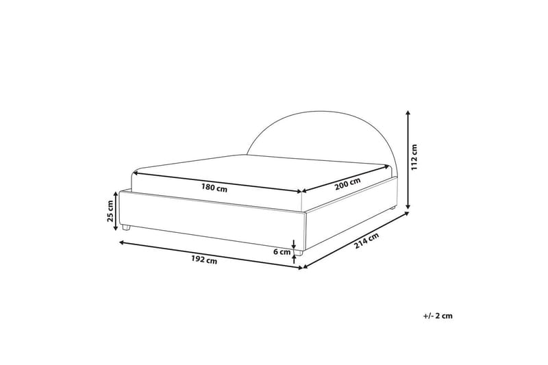 Vandseng Vaucluse - Beige Bouclé, 180x200 cm - Møbler - Senge - Vandseng