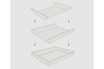 Wave skumramme til vandseng 140 | 200 cm - Sort - Møbler - Senge - Vandseng