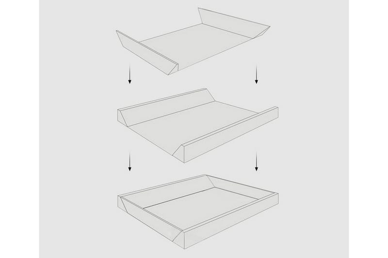 Wave skumramme til vandseng 140 | 200 cm - Sort - Møbler - Senge - Vandseng