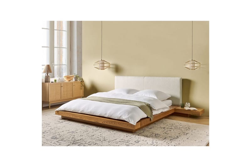 Vandseng Zen - Lys træ, hvid, 160x200 cm - Møbler - Senge - Familieseng