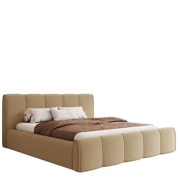 Varlinor Sengeramme 120x200 cm med Opbevaring - Mørk beige - Møbler - Senge - Sengeramme & sengestel