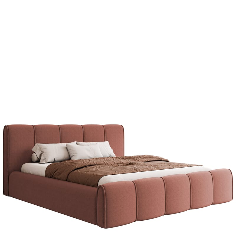 Varlinor Sengeramme 140x200 cm med Opbevaring, Rosa