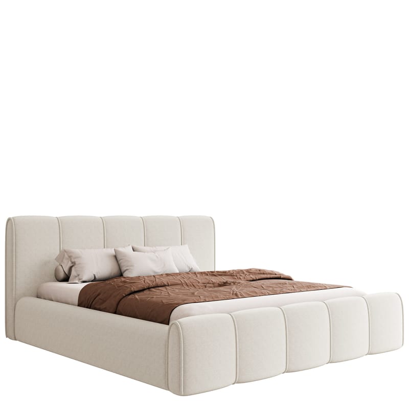 Varlinor Sengeramme 180x200 cm med Opbevaring, Hvid