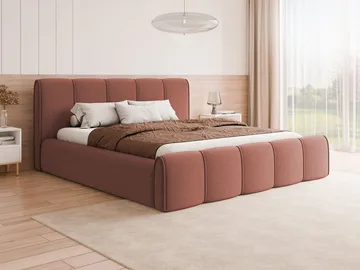 Varlinor Sengeramme 200x200 cm med Opbevaring - Rosa - Møbler - Senge - Sengeramme & sengestel
