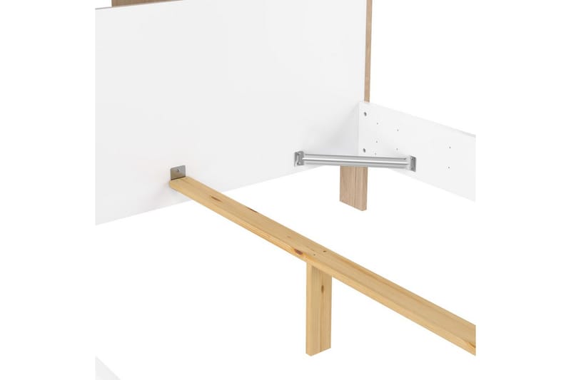 Varun Sengestel 140x190 cm - Hvid/Natur - Møbler - Senge - Sengeramme & sengestel