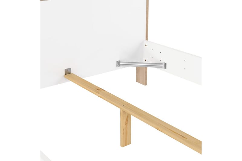 Varun Sengestel 140x200 cm - Hvid/Natur - Møbler - Senge - Sengeramme & sengestel