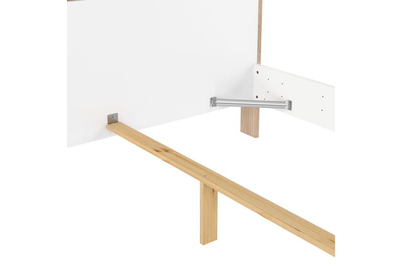 Varun Sengestel 160x200 cm - Hvid/Natur - Møbler - Senge - Sengeramme & sengestel