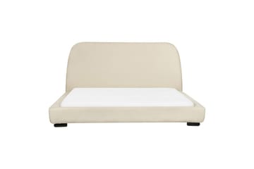 Vattensäng Beliani Roisel Bouclé, 160x200 cm Beige||Black 160x200 VALUE_MISSING_2 - Møbler - Senge - Vandseng