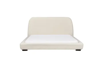 Vattensäng Beliani Roisel Bouclé, 160x200 cm Beige||Black 160x200 VALUE_MISSING_4 - Møbler - Senge - Vandseng