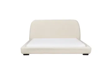 Vattensäng Beliani Roisel Bouclé, 160x200 cm Beige||Black 180x200 VALUE_MISSING_1 - Møbler - Senge - Vandseng