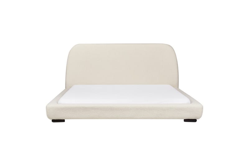 Vattensäng Beliani Roisel Bouclé, 160x200 cm Beige||Black 180x200 VALUE_MISSING_1 - Møbler - Senge - Vandseng