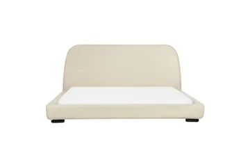 Vattensäng Beliani Roisel Bouclé, 160x200 cm Beige||Black 180x200 VALUE_MISSING_3 - Møbler - Senge - Vandseng