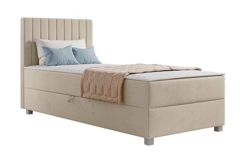 Veyran Sengepakke Kontinentalseng med Opbevaring 90x200 cm, Beige