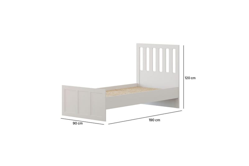 Vyric Sengeramme - Mat Hvid - Møbler - Senge - Sengeramme & sengestel