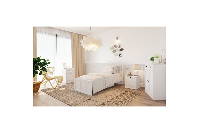 Vyric Sengeramme - Mat Hvid - Møbler - Senge - Sengeramme & sengestel