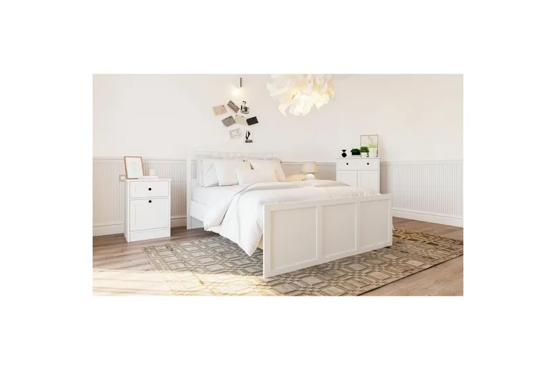 Vyric Sengeramme - Mat Hvid - Møbler - Senge - Sengeramme & sengestel