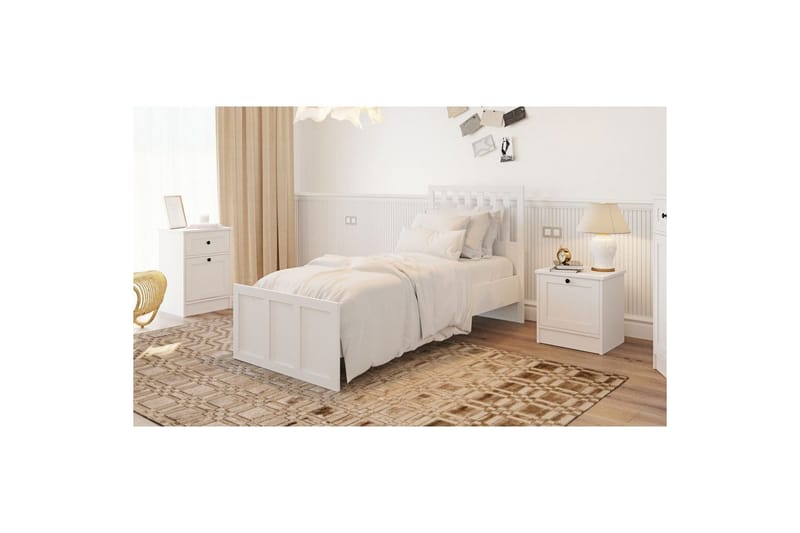 Vyric Sengeramme - Mat Hvid - Møbler - Senge - Sengeramme & sengestel