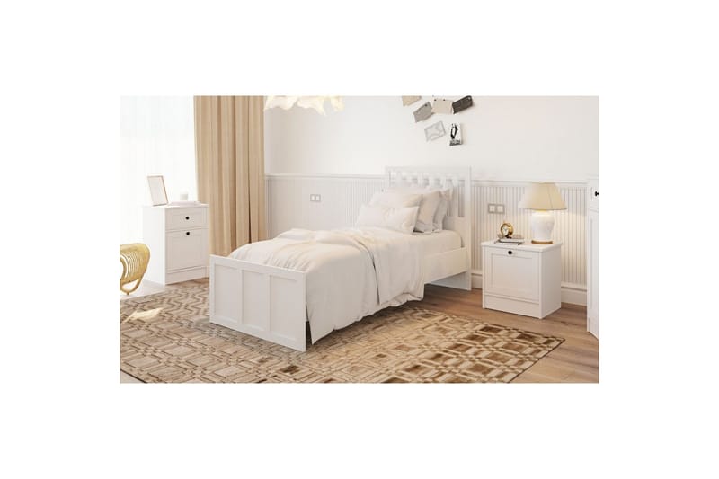 Vyric Sengeramme - Mat Hvid - Møbler - Senge - Sengeramme & sengestel