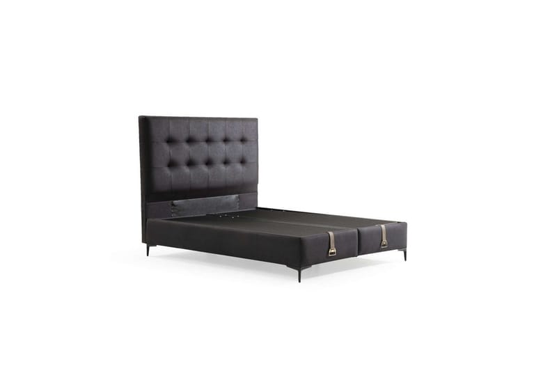 Yonel Komplet Sengepakke 150x200 cm - Sort - Møbler - Senge - Komplet sengepakke