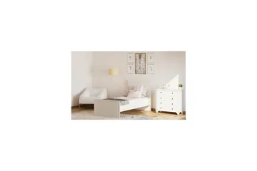 Zyras Sengeramme 90x190 cm - Mat Hvid - Møbler - Senge - Sengeramme & sengestel