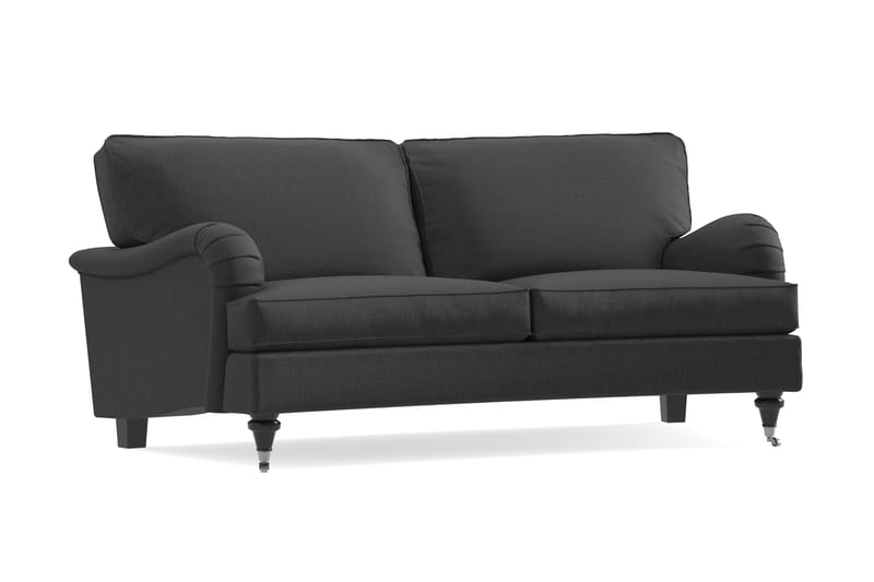 Howard Classic 2-personers Svunget Stofsofa - Mørkegrå - Møbler - Sofaer - 2 personers sofa