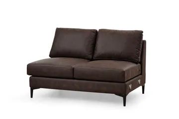 Svanabyn Sofa med Divan og Chaiselong 4-personers - Mørkebrun - Møbler - Sofaer - U Sofa
