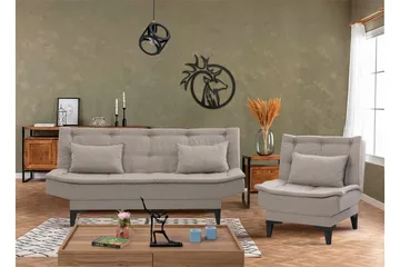 Lepinas Sofasæt - Grå - Møbler - Sofaer - Sofagrupper