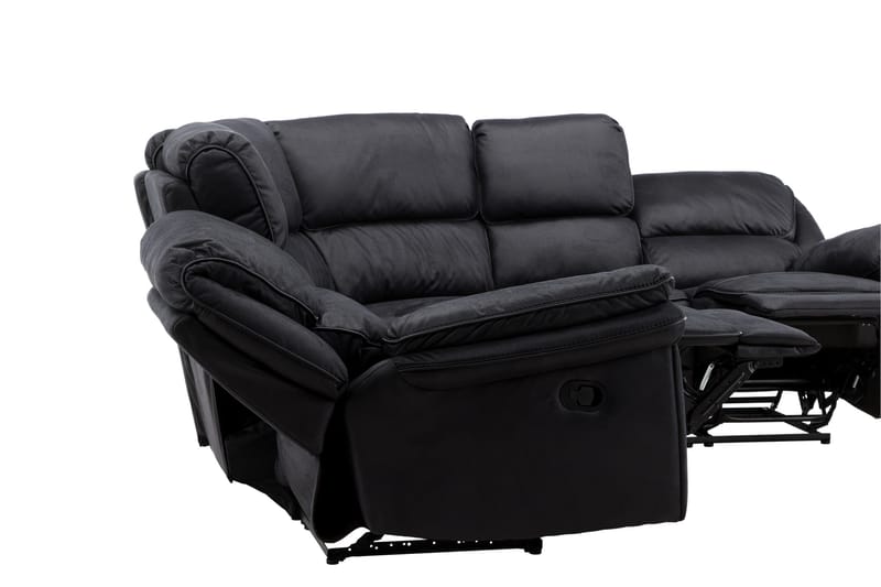 Saranda Recliner sofa - Sort - Møbler - Sofaer - Hjørnesofa