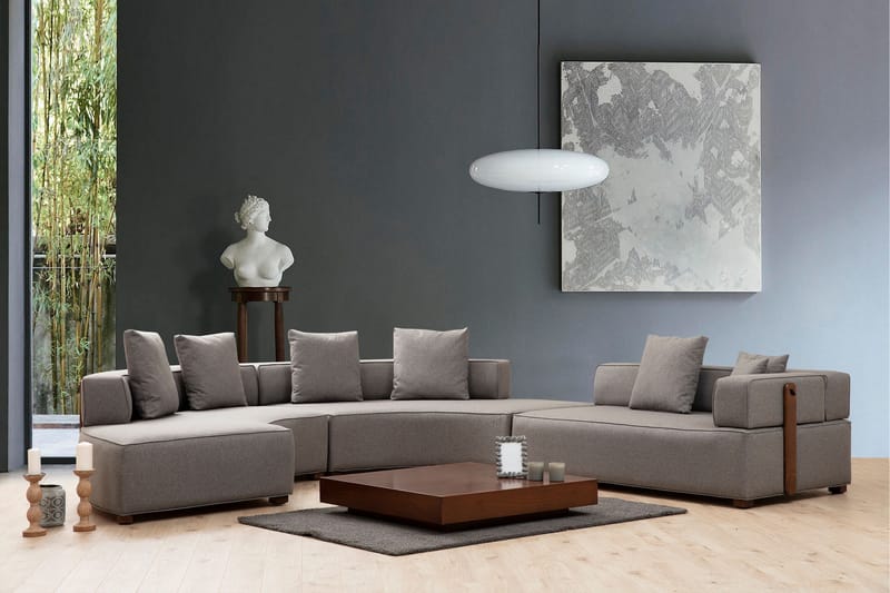Lasalle Buet Sofa 6-personers - Grå - Møbler - Sofaer - Hjørnesofa