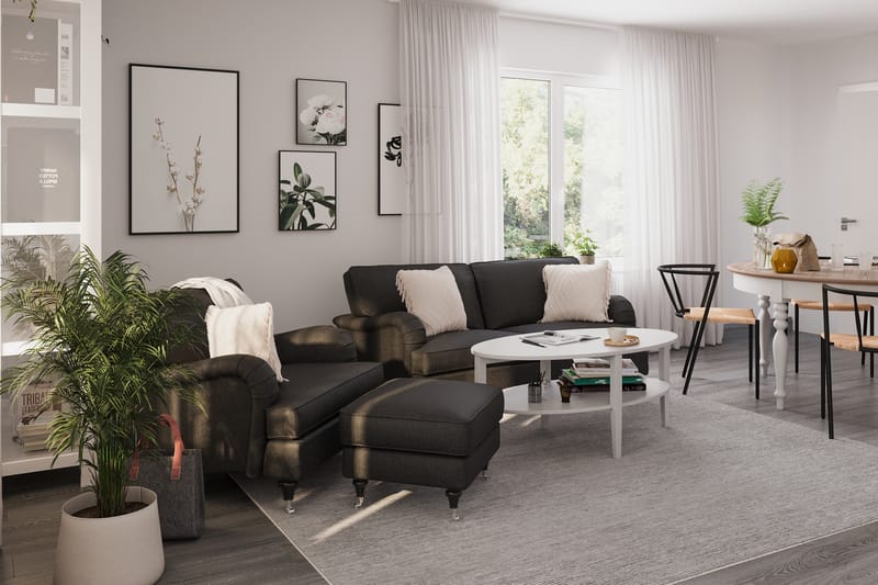 Howard Classic 2-personers Svunget Stofsofa - Mørkegrå - Møbler - Sofaer - Howard sofa