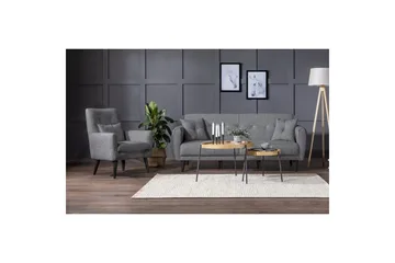 Hunterville Sofasæt - Grå - Møbler - Sofaer - Sofagrupper