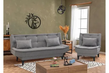 Lepinas Sofasæt - Grå - Møbler - Sofaer - Sofagrupper