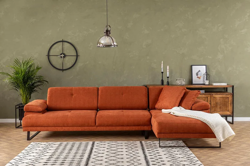 Kitimat Chaiselongsofa 3-personers, Orange