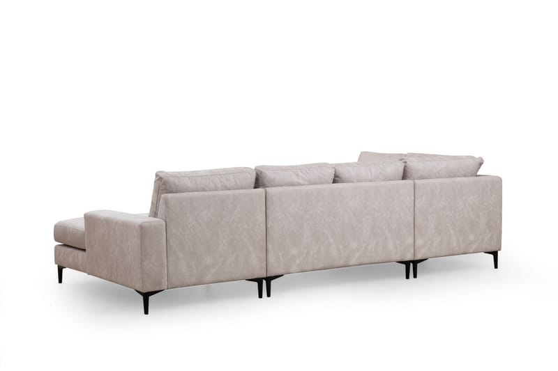 Svanabyn Sofa med Divan og Chaiselong 4-personers - Beige - Møbler - Sofaer - U Sofa