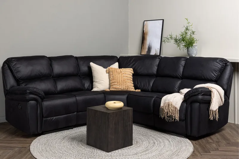 Saranda Recliner sofa, Sort