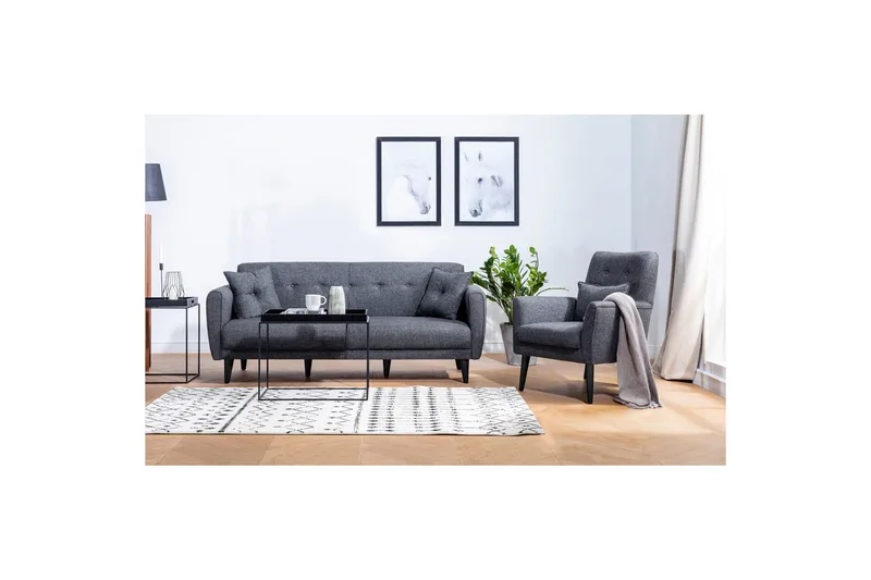 Hunterville Sofasæt, Antracit