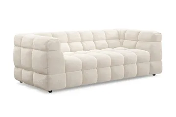 Elise boblet 3-personers sofa - Beige - Møbler - Sofaer - 3 personers sofa