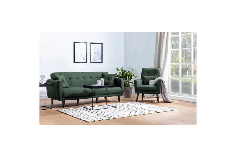 Hunterville Sofa gruppe - Grøn - Møbler - Sofaer - Sofagrupper