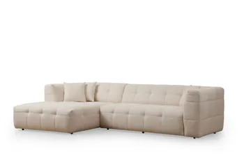 Octavian Sofa med Chaiselong 5-personers - Beige - Møbler - Sofaer - Sofa med chaiselong