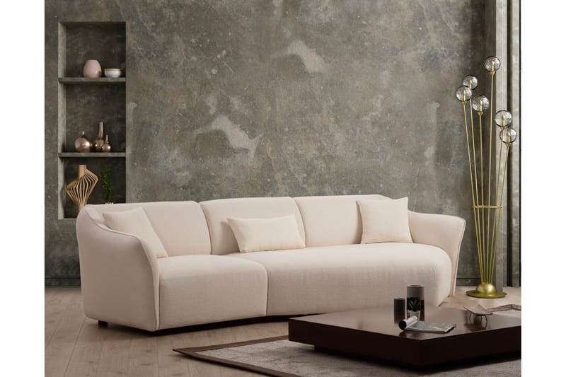 Damor Buet Sofa 3-personers - Beige - Møbler - Sofaer - 3 personers sofa
