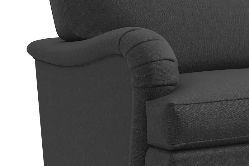 Howard Classic 2-personers Svunget Stofsofa - Mørkegrå - Møbler - Sofaer - 2 personers sofa