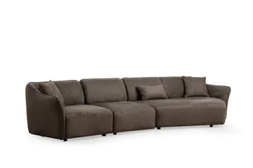 Damor Buet Sofa 4-personers - Brun - Møbler - Sofaer - 4 personers sofa