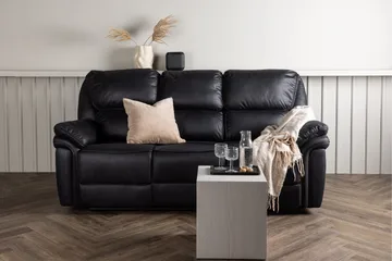 Saranda Recliner sofa - Sort - Møbler - Sofaer - Recliner sofaer - 3 personers biograsofa & reclinersofa
